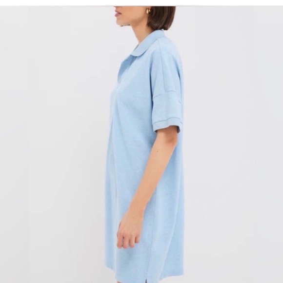 Tuckenuck Chambray Polo dress M NWT - Picture 3 of 6